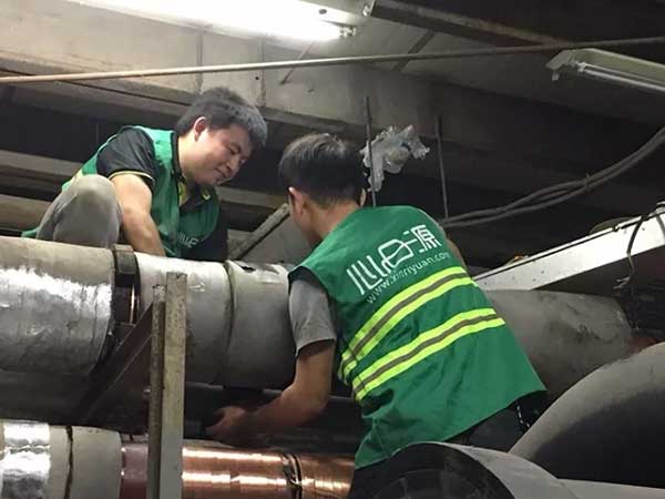 沃肯電子除垢儀安裝現場