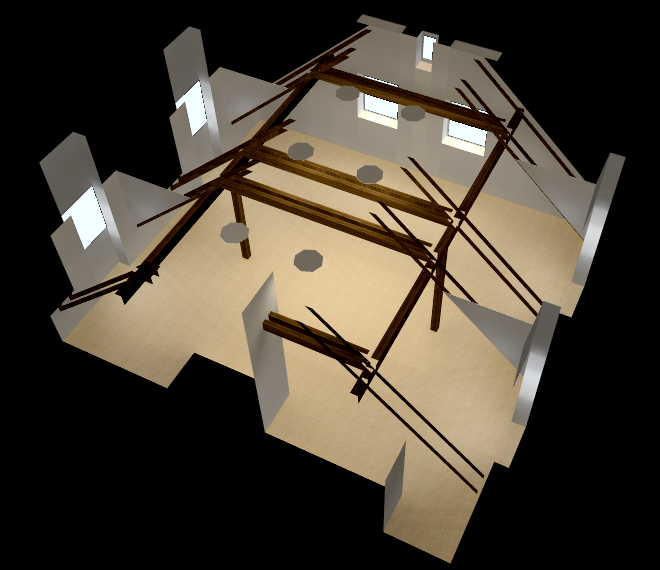 Zvole多功能建筑結構圖